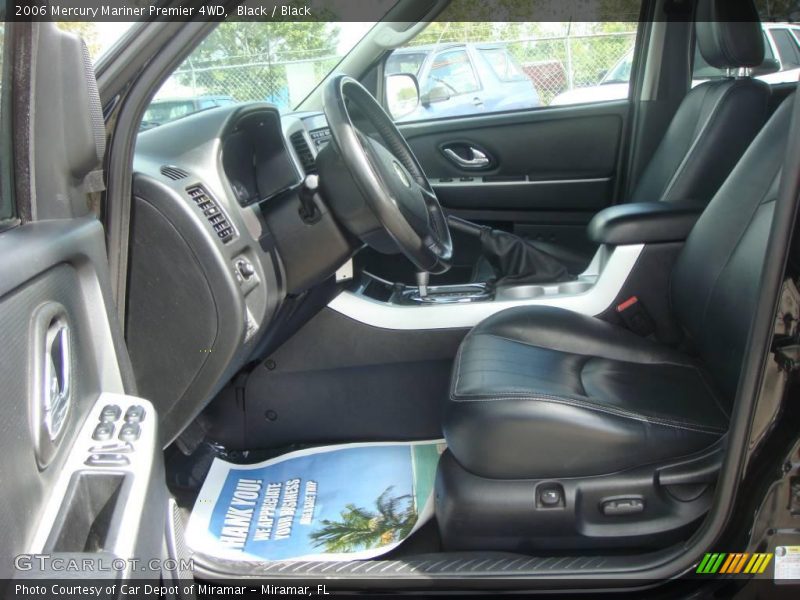 Black / Black 2006 Mercury Mariner Premier 4WD