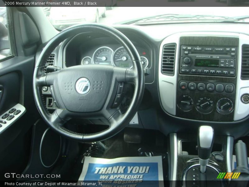 Black / Black 2006 Mercury Mariner Premier 4WD
