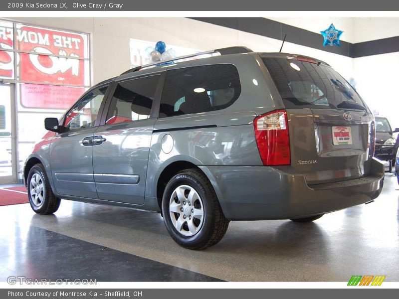 Olive Gray / Gray 2009 Kia Sedona LX