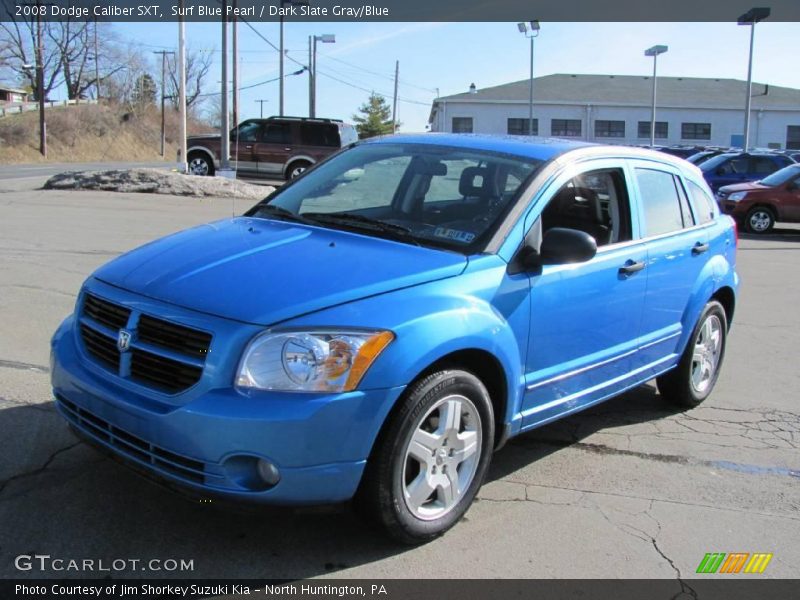 Surf Blue Pearl / Dark Slate Gray/Blue 2008 Dodge Caliber SXT