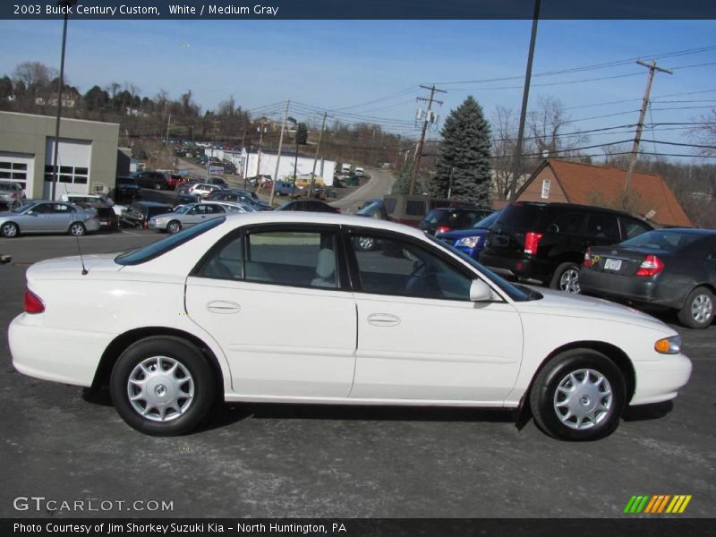 White / Medium Gray 2003 Buick Century Custom