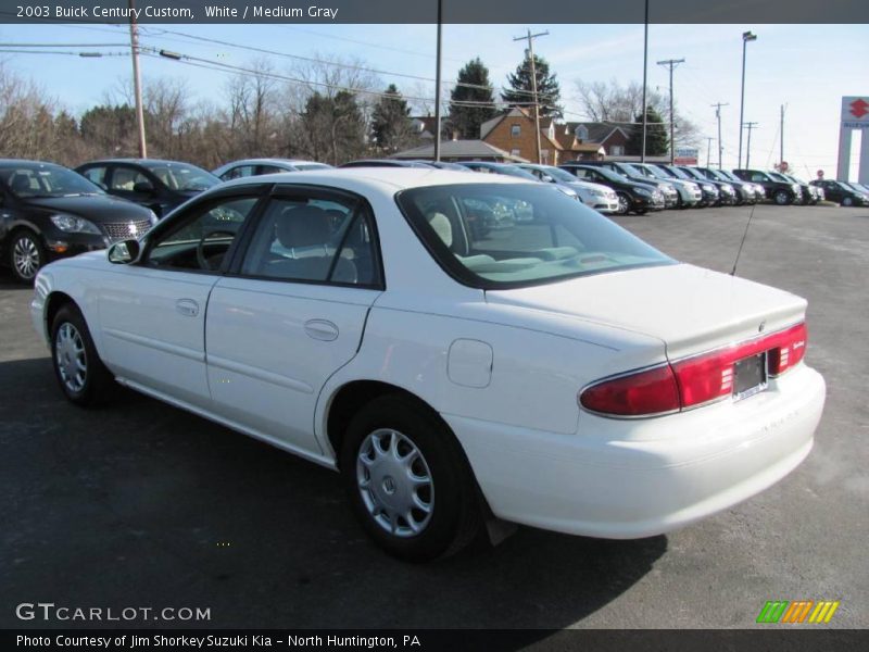 White / Medium Gray 2003 Buick Century Custom
