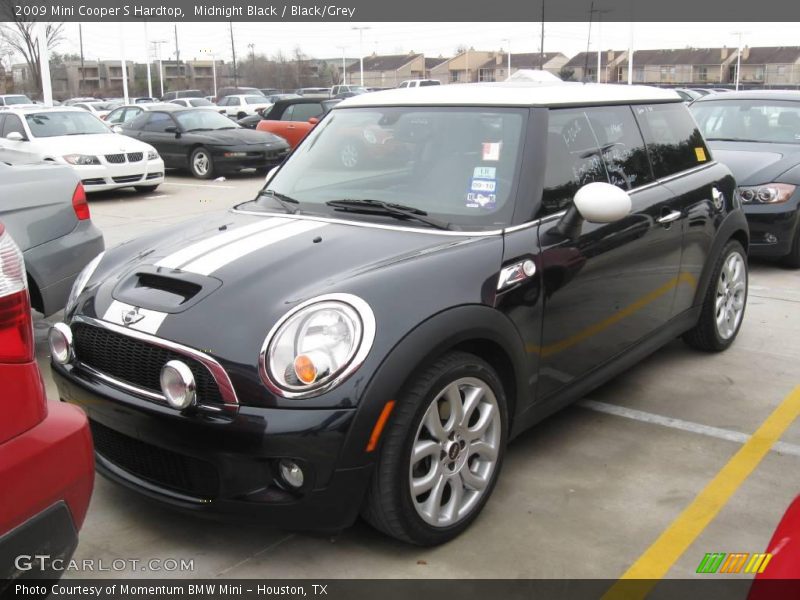 Midnight Black / Black/Grey 2009 Mini Cooper S Hardtop
