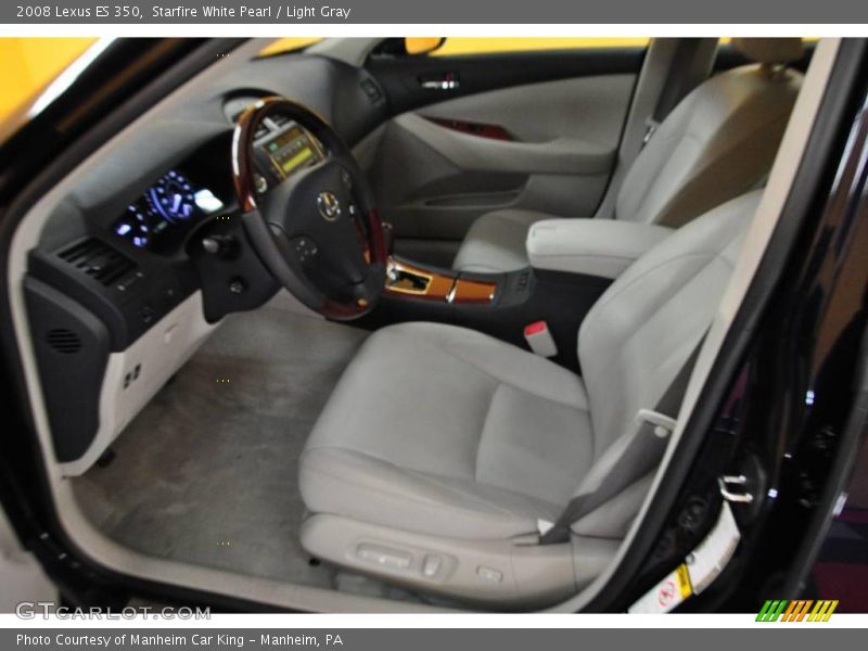 Starfire White Pearl / Light Gray 2008 Lexus ES 350