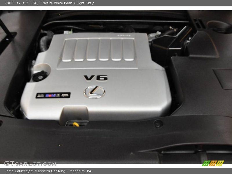 Starfire White Pearl / Light Gray 2008 Lexus ES 350