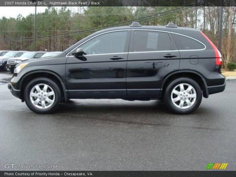 Nighthawk Black Pearl / Black 2007 Honda CR-V EX-L