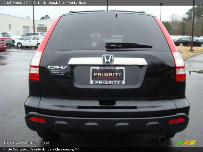 Nighthawk Black Pearl / Black 2007 Honda CR-V EX-L