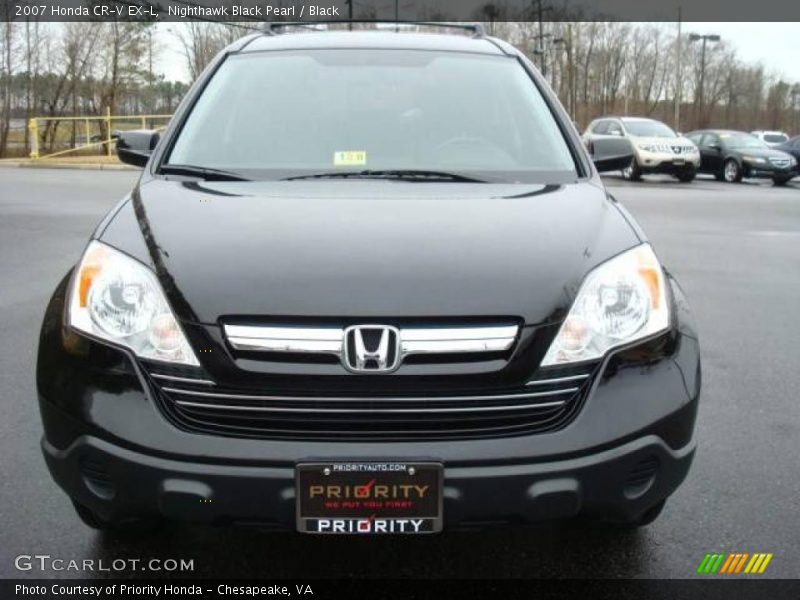 Nighthawk Black Pearl / Black 2007 Honda CR-V EX-L