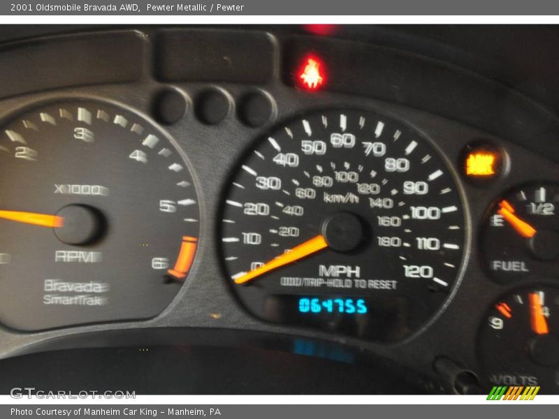 Pewter Metallic / Pewter 2001 Oldsmobile Bravada AWD