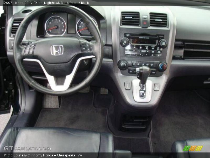 Nighthawk Black Pearl / Black 2007 Honda CR-V EX-L