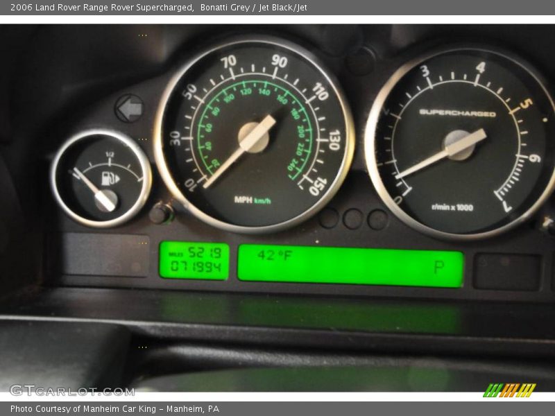 Bonatti Grey / Jet Black/Jet 2006 Land Rover Range Rover Supercharged