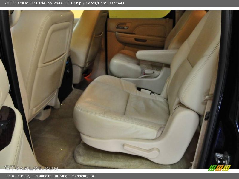 Blue Chip / Cocoa/Light Cashmere 2007 Cadillac Escalade ESV AWD