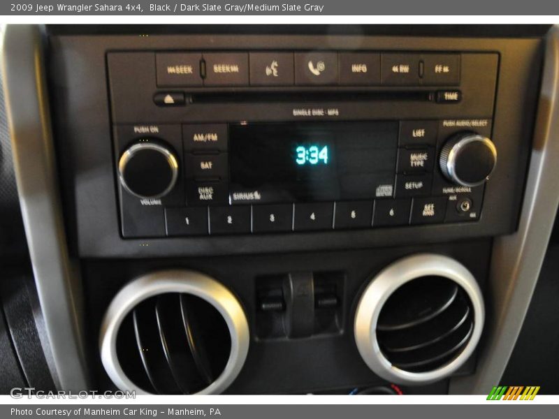 Black / Dark Slate Gray/Medium Slate Gray 2009 Jeep Wrangler Sahara 4x4