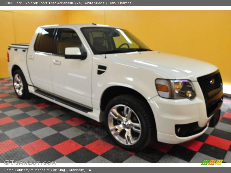 White Suede / Dark Charcoal 2008 Ford Explorer Sport Trac Adrenalin 4x4