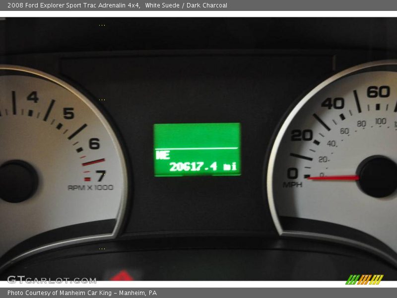 White Suede / Dark Charcoal 2008 Ford Explorer Sport Trac Adrenalin 4x4