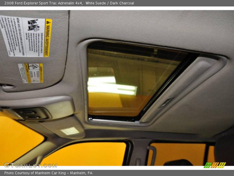 White Suede / Dark Charcoal 2008 Ford Explorer Sport Trac Adrenalin 4x4