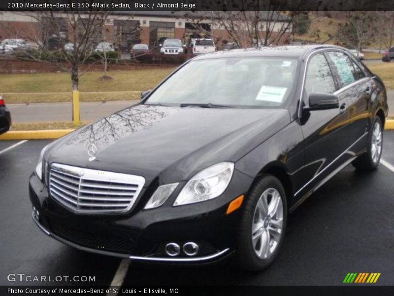 Black / Almond Beige 2010 Mercedes-Benz E 350 4Matic Sedan
