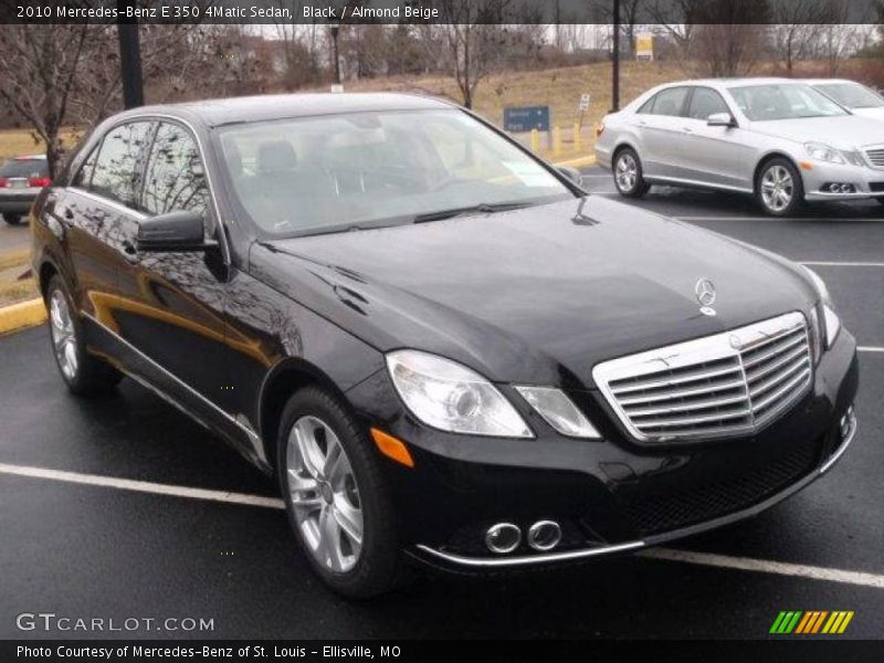 Black / Almond Beige 2010 Mercedes-Benz E 350 4Matic Sedan