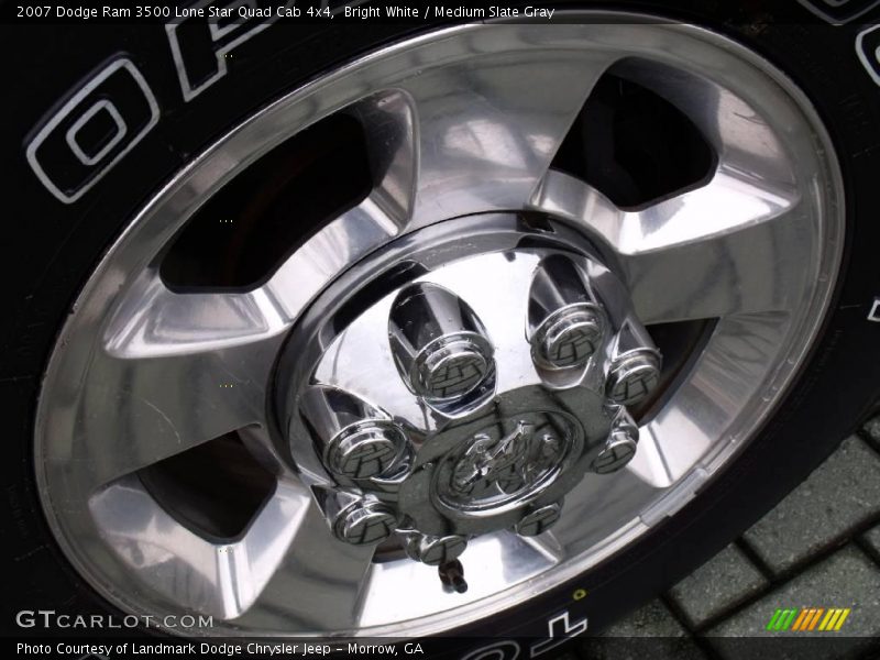 Bright White / Medium Slate Gray 2007 Dodge Ram 3500 Lone Star Quad Cab 4x4