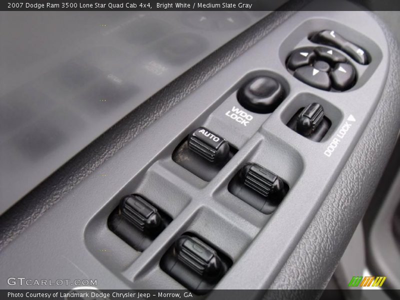 Bright White / Medium Slate Gray 2007 Dodge Ram 3500 Lone Star Quad Cab 4x4