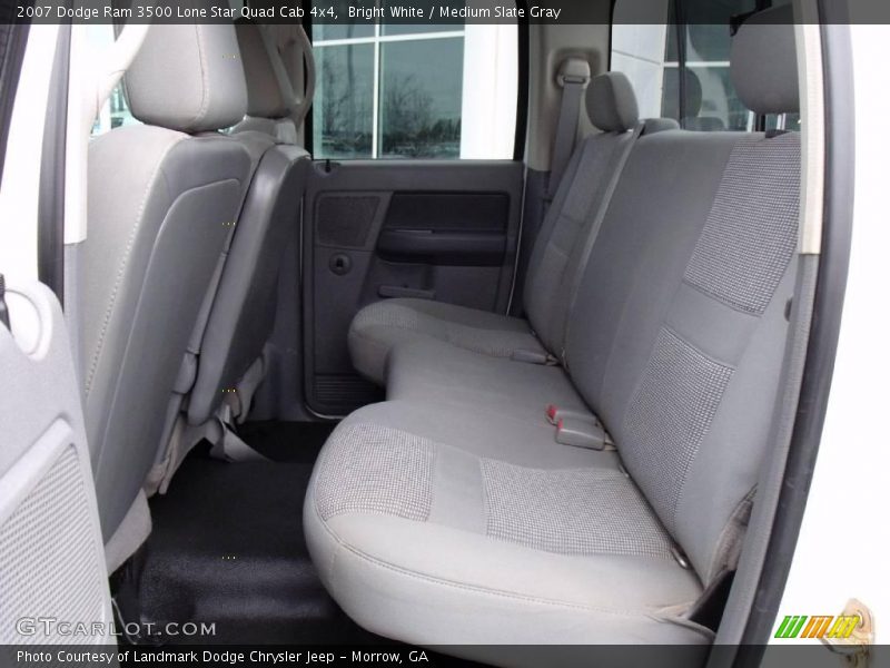 Bright White / Medium Slate Gray 2007 Dodge Ram 3500 Lone Star Quad Cab 4x4