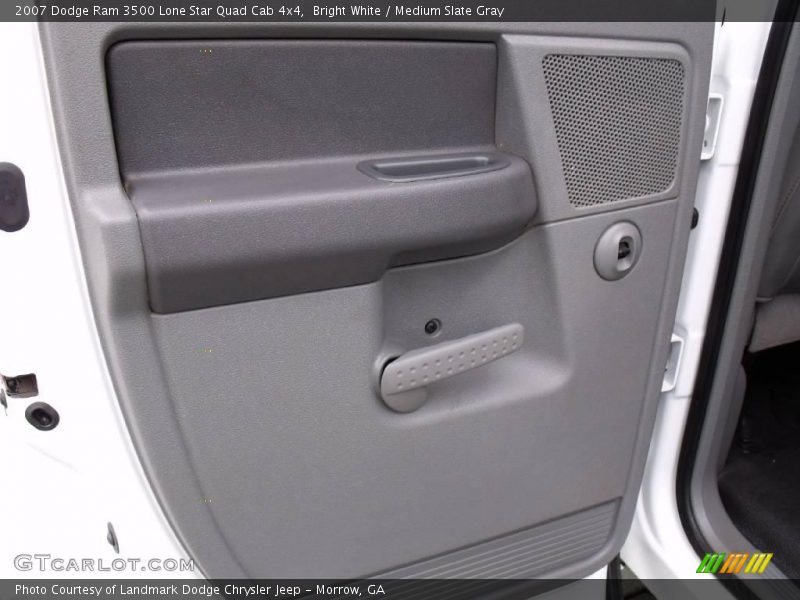 Bright White / Medium Slate Gray 2007 Dodge Ram 3500 Lone Star Quad Cab 4x4