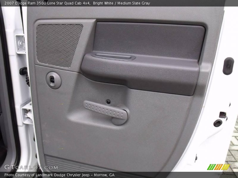 Bright White / Medium Slate Gray 2007 Dodge Ram 3500 Lone Star Quad Cab 4x4