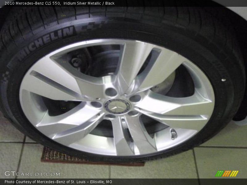Iridium Silver Metallic / Black 2010 Mercedes-Benz CLS 550