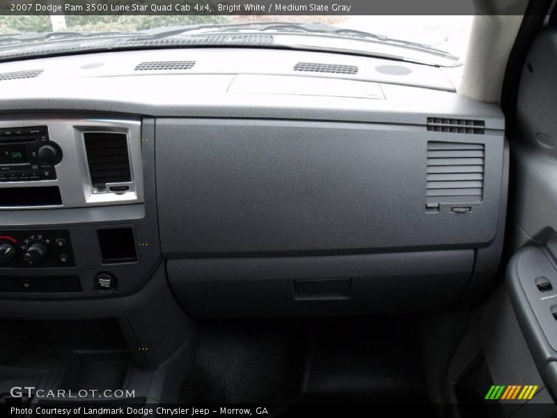 Bright White / Medium Slate Gray 2007 Dodge Ram 3500 Lone Star Quad Cab 4x4