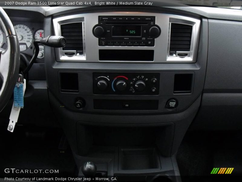 Bright White / Medium Slate Gray 2007 Dodge Ram 3500 Lone Star Quad Cab 4x4
