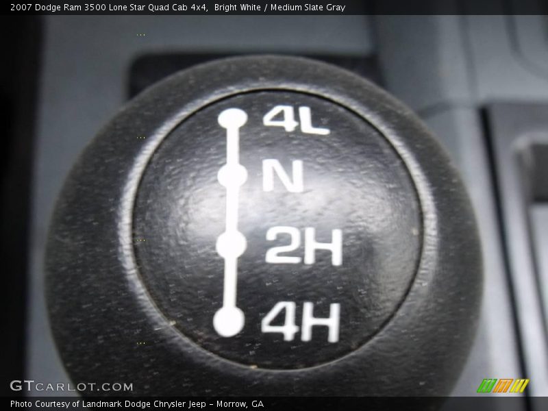 Bright White / Medium Slate Gray 2007 Dodge Ram 3500 Lone Star Quad Cab 4x4