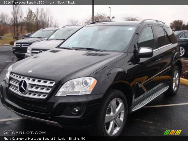 Black / Black 2010 Mercedes-Benz ML 350 4Matic