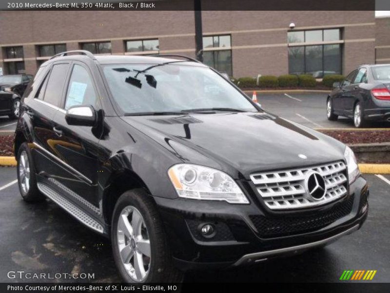 Black / Black 2010 Mercedes-Benz ML 350 4Matic