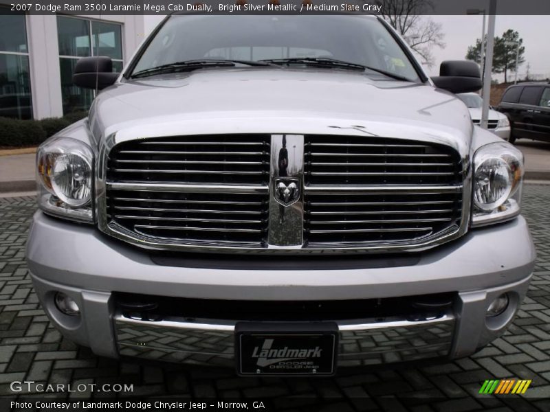 Bright Silver Metallic / Medium Slate Gray 2007 Dodge Ram 3500 Laramie Mega Cab Dually