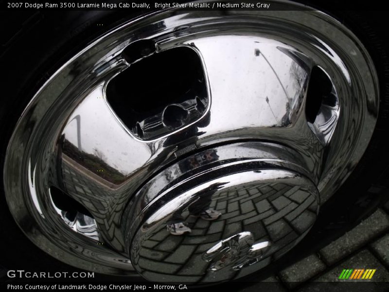 Bright Silver Metallic / Medium Slate Gray 2007 Dodge Ram 3500 Laramie Mega Cab Dually