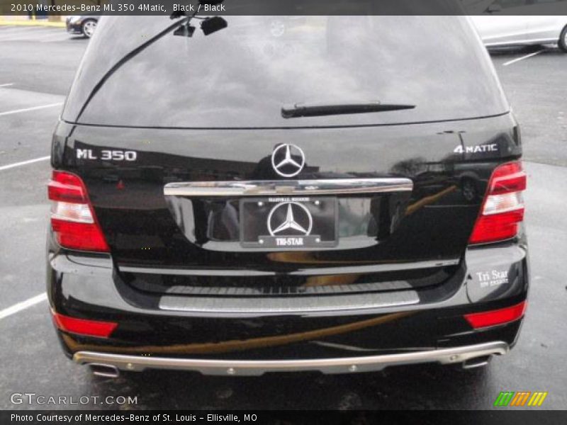 Black / Black 2010 Mercedes-Benz ML 350 4Matic