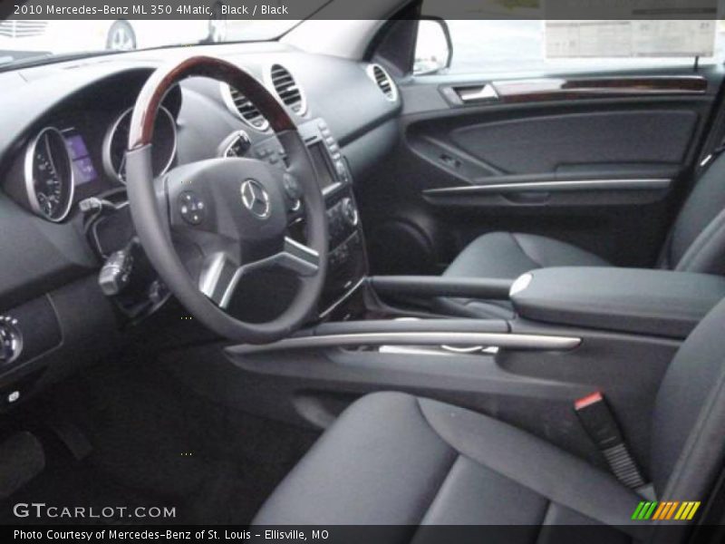 Black / Black 2010 Mercedes-Benz ML 350 4Matic