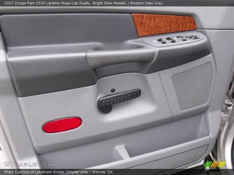 Bright Silver Metallic / Medium Slate Gray 2007 Dodge Ram 3500 Laramie Mega Cab Dually