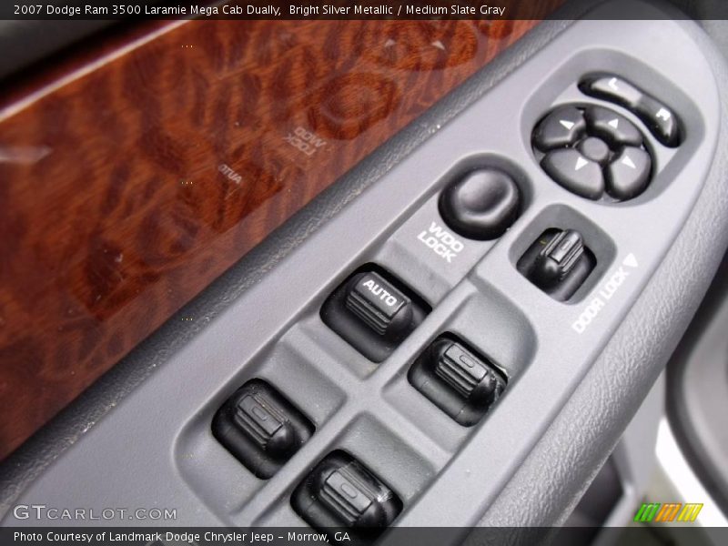 Bright Silver Metallic / Medium Slate Gray 2007 Dodge Ram 3500 Laramie Mega Cab Dually