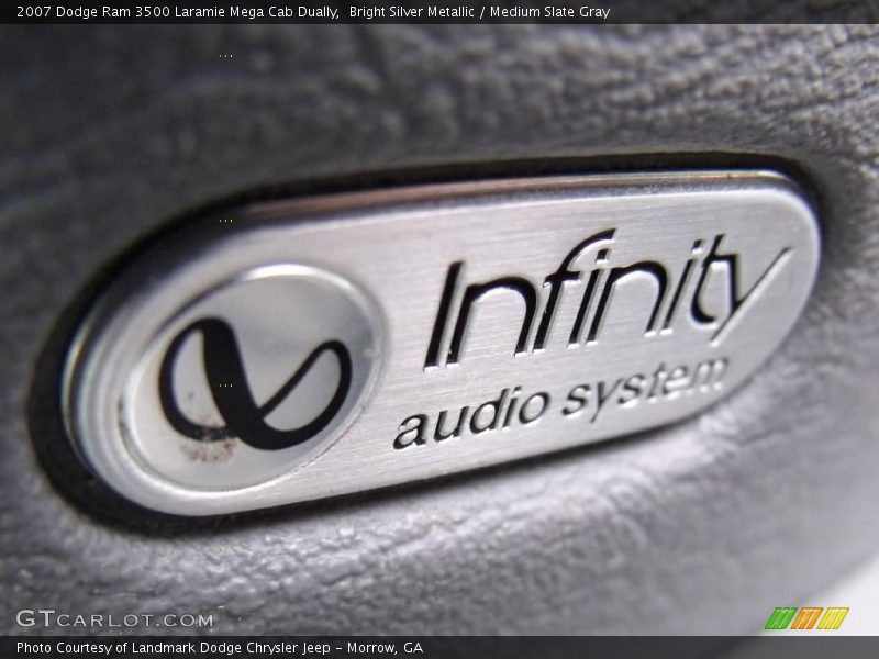 Bright Silver Metallic / Medium Slate Gray 2007 Dodge Ram 3500 Laramie Mega Cab Dually