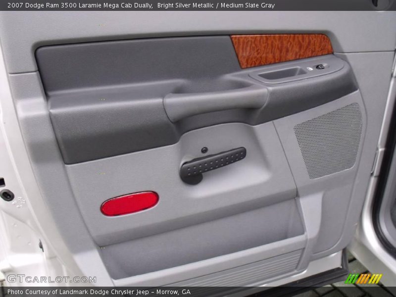 Bright Silver Metallic / Medium Slate Gray 2007 Dodge Ram 3500 Laramie Mega Cab Dually