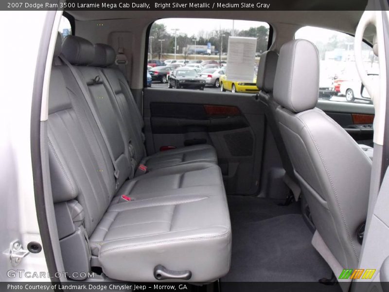 Bright Silver Metallic / Medium Slate Gray 2007 Dodge Ram 3500 Laramie Mega Cab Dually