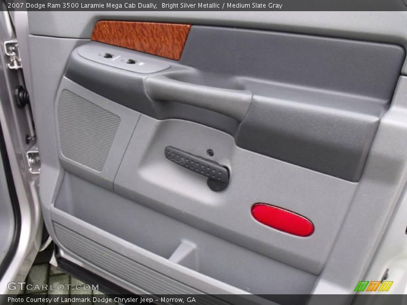 Bright Silver Metallic / Medium Slate Gray 2007 Dodge Ram 3500 Laramie Mega Cab Dually