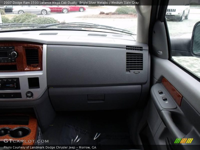 Bright Silver Metallic / Medium Slate Gray 2007 Dodge Ram 3500 Laramie Mega Cab Dually