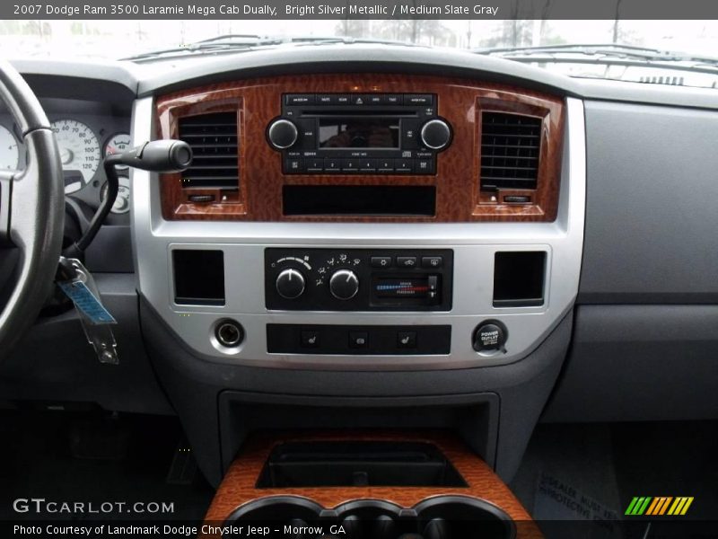Bright Silver Metallic / Medium Slate Gray 2007 Dodge Ram 3500 Laramie Mega Cab Dually