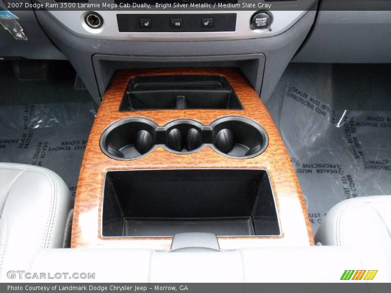 Bright Silver Metallic / Medium Slate Gray 2007 Dodge Ram 3500 Laramie Mega Cab Dually