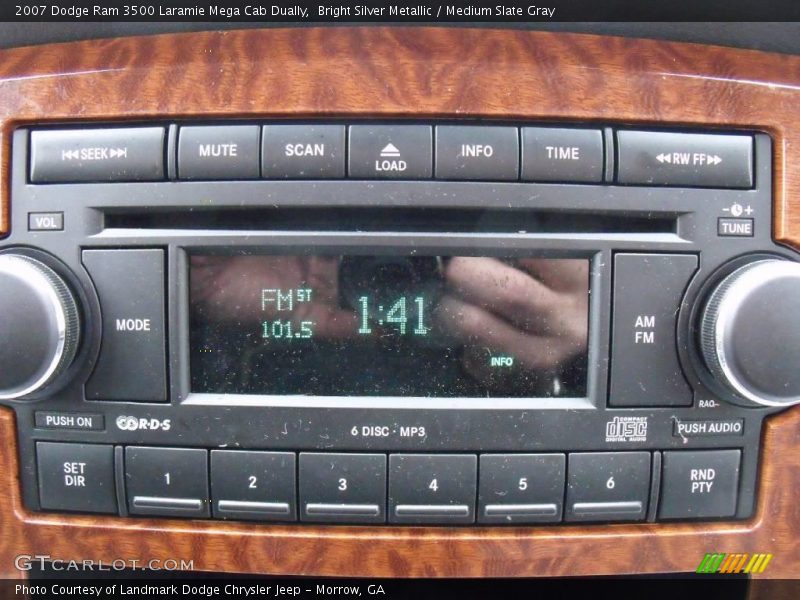 Bright Silver Metallic / Medium Slate Gray 2007 Dodge Ram 3500 Laramie Mega Cab Dually