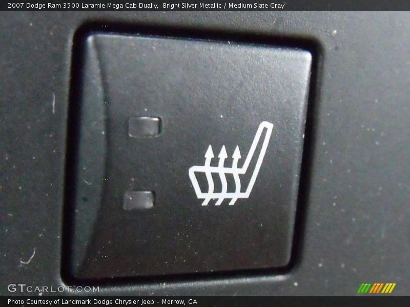 Bright Silver Metallic / Medium Slate Gray 2007 Dodge Ram 3500 Laramie Mega Cab Dually