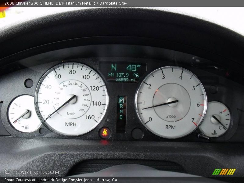 Dark Titanium Metallic / Dark Slate Gray 2008 Chrysler 300 C HEMI