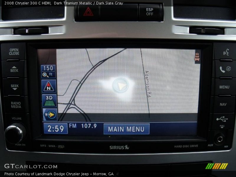 Dark Titanium Metallic / Dark Slate Gray 2008 Chrysler 300 C HEMI